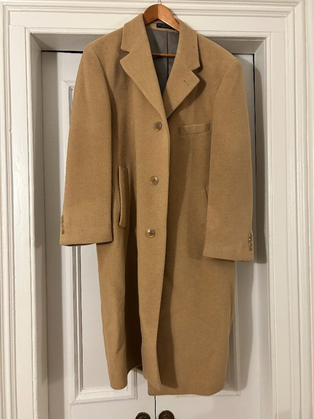 Lauren by Ralph Lauren Men's Camel Fur Coat - Made in Italy